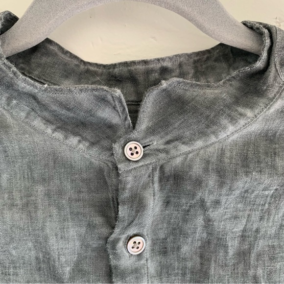 JOHN VARVATOS ARTISAN Button Down Linen Shirt Men’s Size Large - Picture 2 of 8